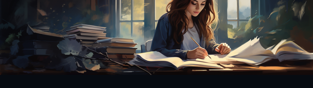 successful woman learning chatgpt good student